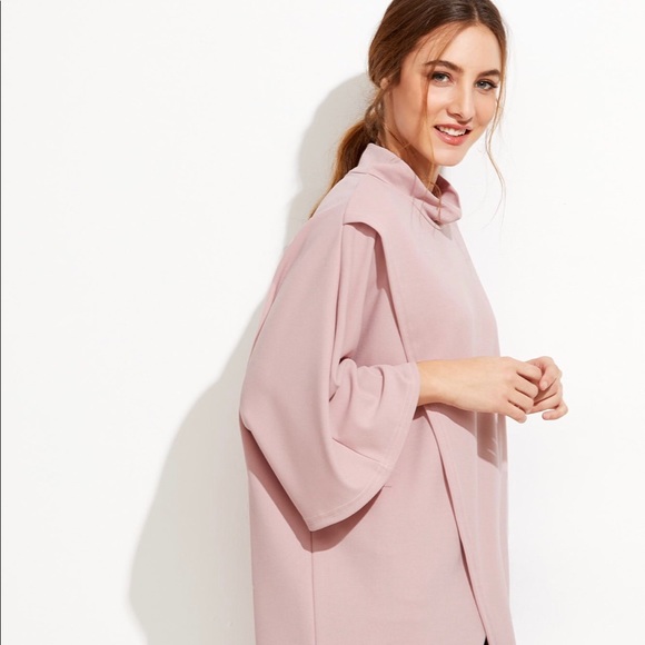 Kimono Sleeve Tulip Hem Sweater - Picture 3 of 4